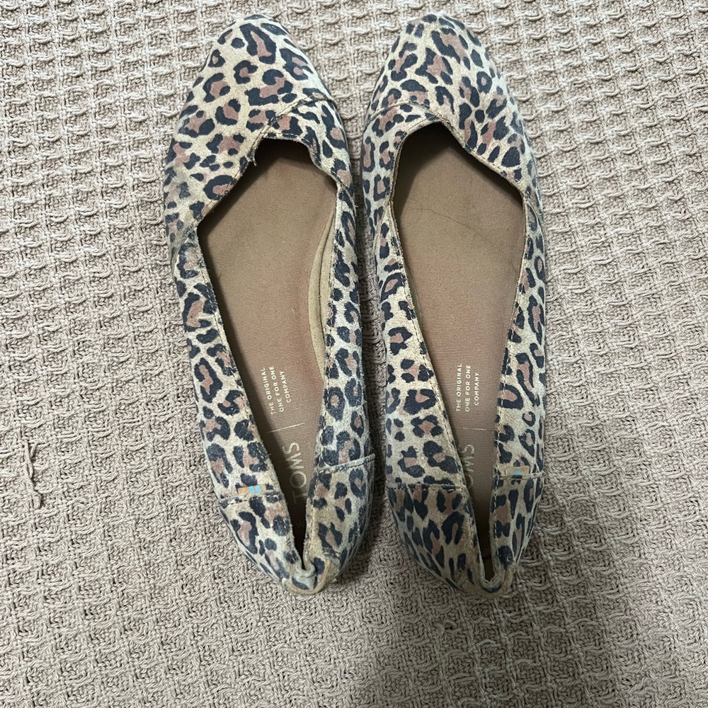 Toms Leopard Print Flats
